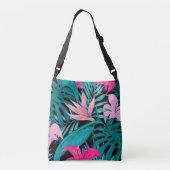 Sac Ajustable Elégant Hibiscus Tropical Fleurs et Feuilles | (Dos)