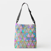 Sac Ajustable Elégant holographique tendance faux or géométrique (Dos)