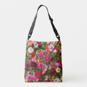 Sac Ajustable Élégant jardin fleuri Vintage Rose (Dos)