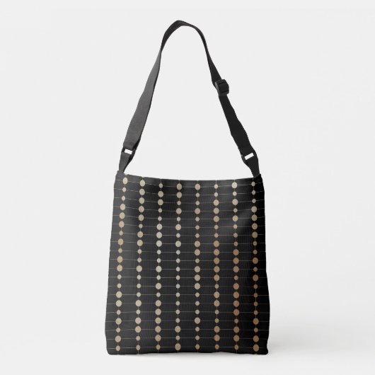 Sac Ajustable Elégant moderne perles d'or cercles Motif points | (Dos)