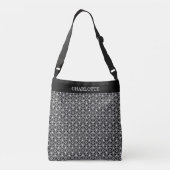 Sac Ajustable Elégant motif en étoile en noir et blanc (Dos)