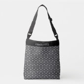 Sac Ajustable Elégant motif en étoile en noir et blanc (Devant)