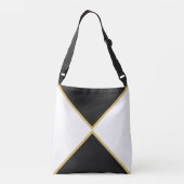 Sac Ajustable Elégant noir, or et blanc (Dos)