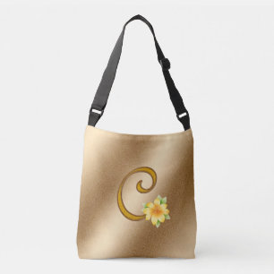 Sac Ajustable Élégant or floral C