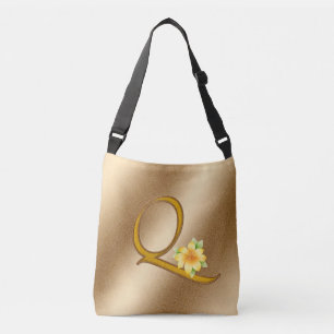 Sac Ajustable Élégant or floral Q