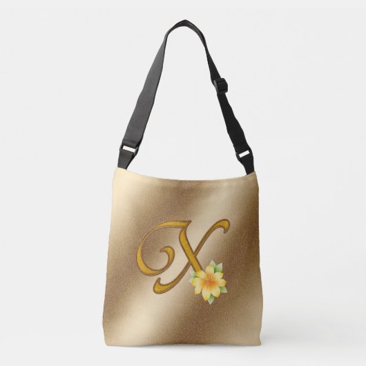 Sac Ajustable Elégant or floral X (Devant)