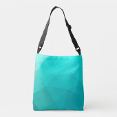 Sac Ajustable Élégant Pastel moderne Turquoise Polygone géométri (Dos)