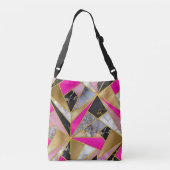 Sac Ajustable Élégant rose abstrait (Dos)