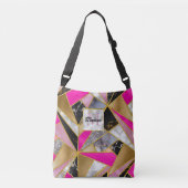 Sac Ajustable Élégant rose abstrait (Devant)