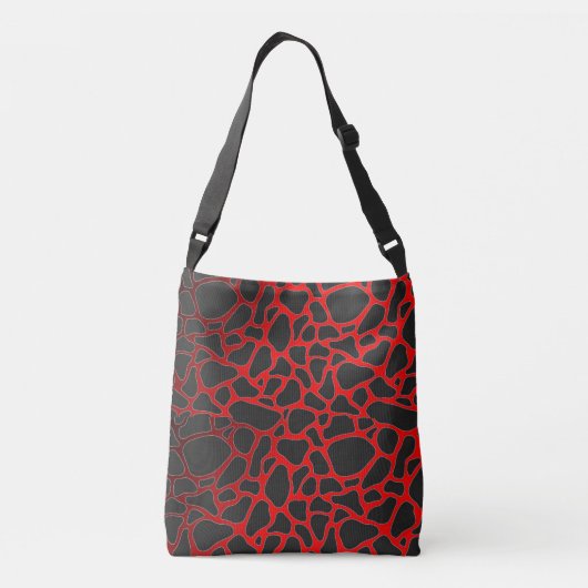 SAC AJUSTABLE ÉLÉGANT ROUGE BLACK LEOPARD CHEETAH POSTER DE ANIM (Dos)