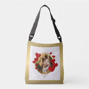Sac Ajustable Élégant Valentines, Amour, Anniversaire Coeur Roug
