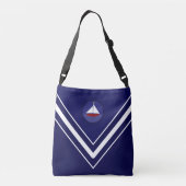 Sac Ajustable Elégant Yacht sur Navy Blue & White (Dos)