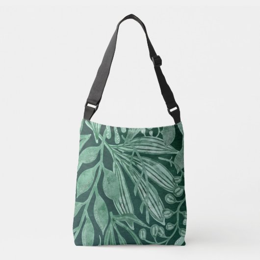 Sac Ajustable Elégante aquarelle Botanique Vert Feuille (Devant)