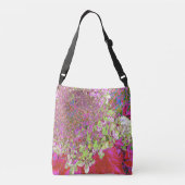 Sac Ajustable Élégante Chartreuse Vert, Rose et Bleu Hydrangée (Dos)