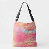 Sac Ajustable Elégante couleur jaune rose Abstrait (Devant)