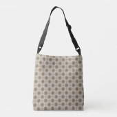 Sac Ajustable Élégantes nuances de brun café cercles et points (Dos)