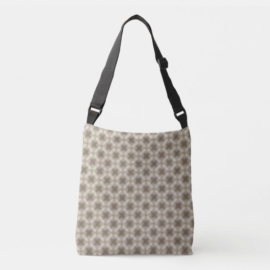 Sac Ajustable Élégantes nuances de brun café cercles et points (Devant)