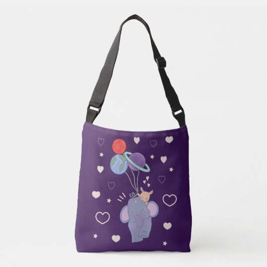 Sac Ajustable Élément et Lapin Montgolfière spatiale | Fantaisis (Devant)