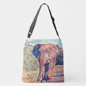 Sac Ajustable éléphant aquarell (Dos)