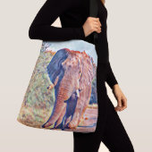 Sac Ajustable éléphant aquarell (De près)