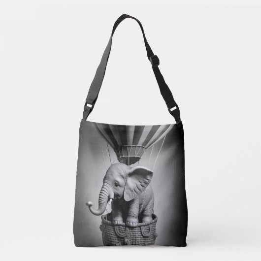 Sac Ajustable Elephant bébé dans un ballon à air chaud (Dos)