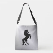 Sac Ajustable Élevage de l'étalon noir / Cheval sur argent (Dos)