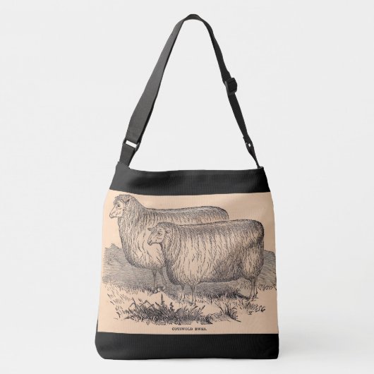 Sac Ajustable Empreinte de brebis Cotswold du 19e siècle (Dos)