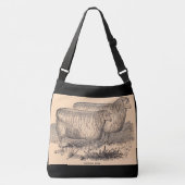 Sac Ajustable Empreinte de brebis Cotswold du 19e siècle (Devant)