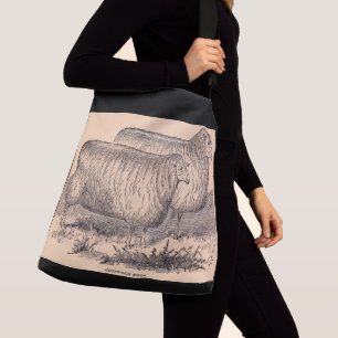 Sac Ajustable Empreinte de brebis Cotswold du 19e siècle