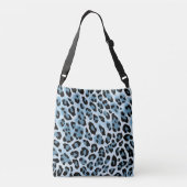 Sac Ajustable Empreinte de léopard bleu doux (Dos)