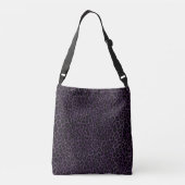 Sac Ajustable Empreinte de léopard noir violet chic (Dos)