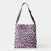 Sac Ajustable Empreinte de léopard Rose Et Blanc (Dos)
