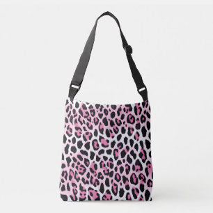 Sac Ajustable Empreinte de léopard Rose Et Blanc