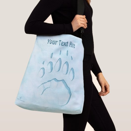 Sac Ajustable Empreinte de patte d'ours polaire (De près)