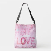Sac Ajustable Enchanter le thème rose MON AMOUR typographique Fo (Dos)