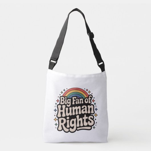 SAC AJUSTABLE EQUALITY HUMAN RIGHTS CROSS BODY BAG (Devant)
