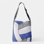 Sac Ajustable équipe bleue gris couleurs filles volley-ball entr (Dos)