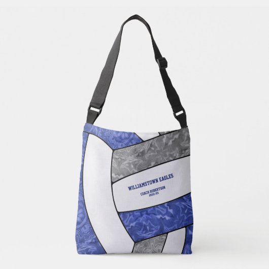 Sac Ajustable équipe bleue gris couleurs filles volley-ball entr (Devant)