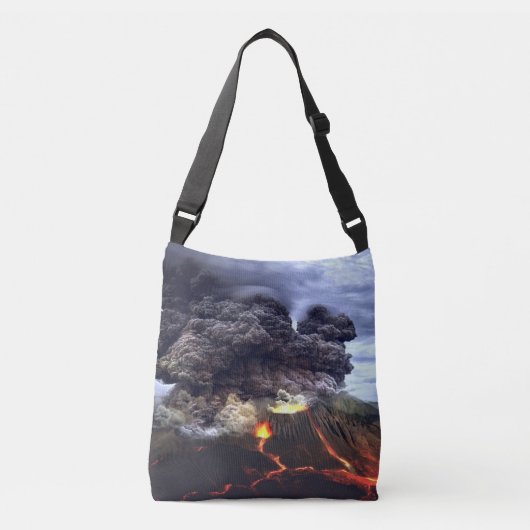 Sac Ajustable Éruption du volcan sur la montagne (Devant)