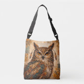 Sac Ajustable Esprit Hibou Patchwork Bohème Artisanat Rustique F (Devant)