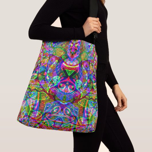 Sac Ajustable Esquisse Imaginaire Art - Neon Abstrait Maj 3 (De près)