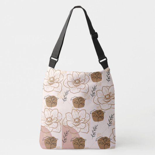 Sac Ajustable Esthétique Floral Mauve (Devant)