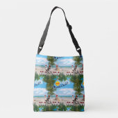 Sac Ajustable Été Noël bébé sur la plage répéter Design (Dos)