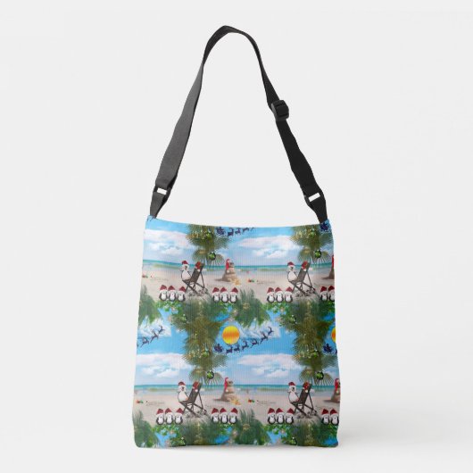 Sac Ajustable Été Noël bébé sur la plage répéter Design (Dos)