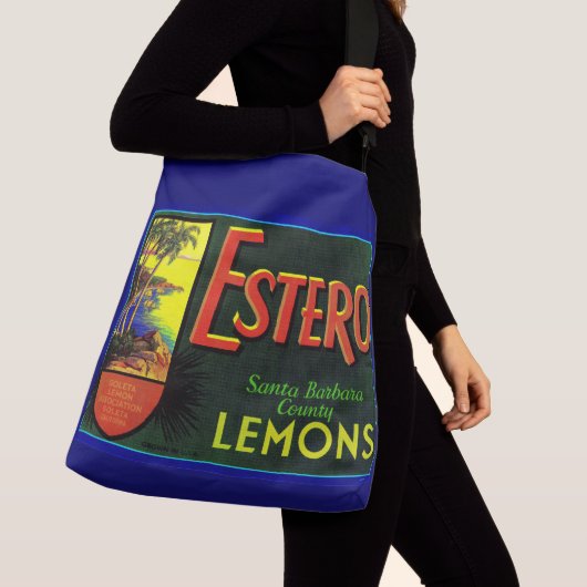 Sac Ajustable étiquette de caisses de citrons Estero dans les an (De près)