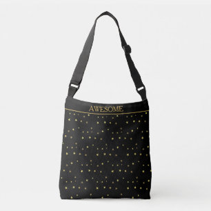 Sac Ajustable Étoiles dorées sur fond noir