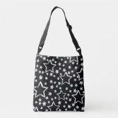 Sac Ajustable étoiles noires, blanches : grogne urbaine. (Dos)