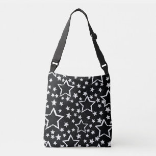 Sac Ajustable étoiles noires, blanches : grogne urbaine.