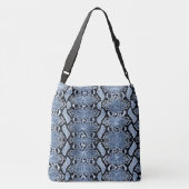 Sac Ajustable Exotic Blue Denim Python Snakeskin (Dos)