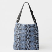 Sac Ajustable Exotic Blue Denim Python Snakeskin (Devant)